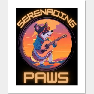 Serenading Dog: "Serenading Paws" Posters and Art